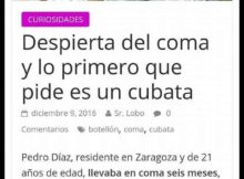 despierta del coma y pide un cubata