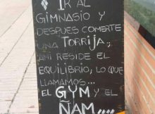 el gym y el ñam, dualidad de las fuerzas